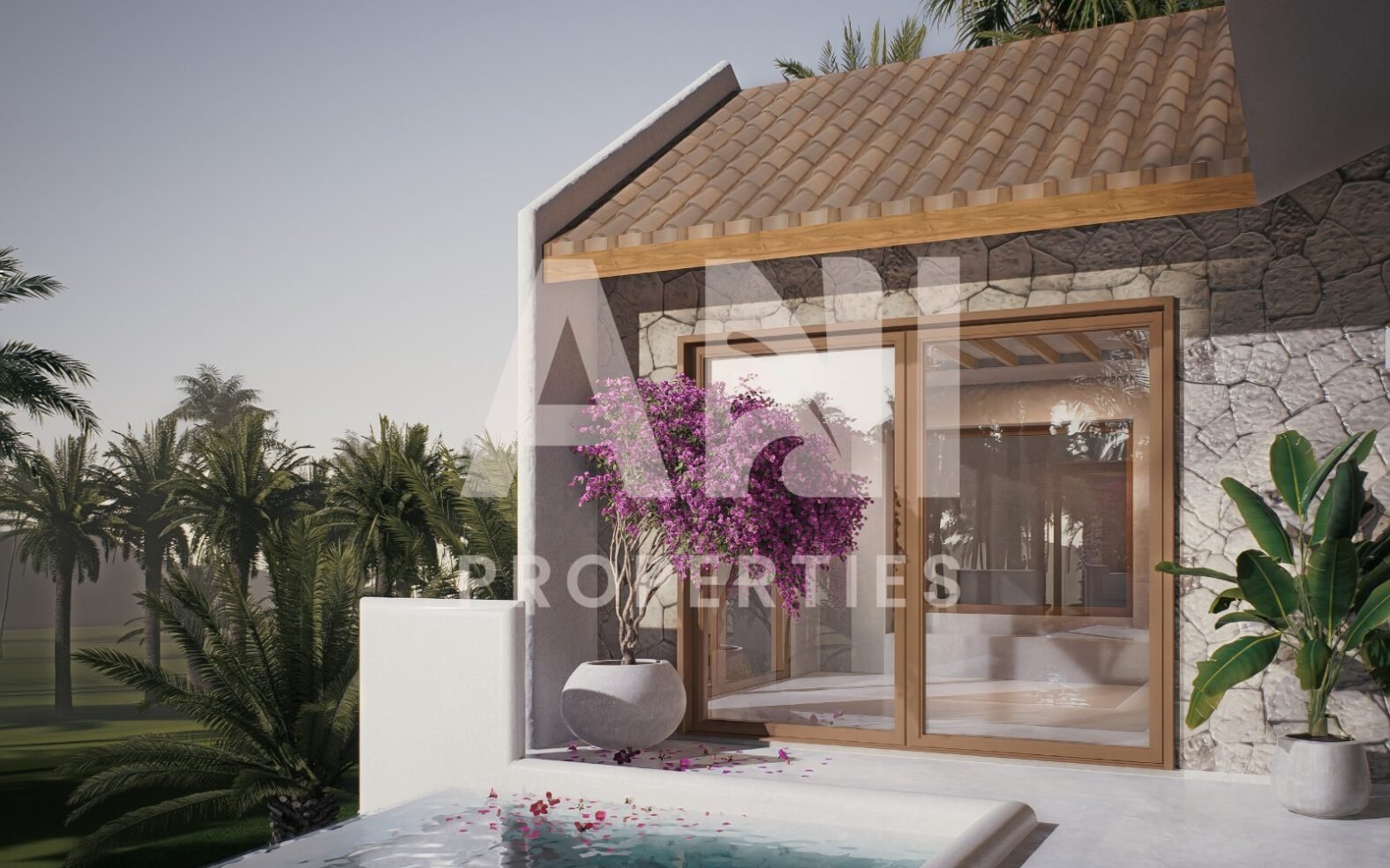 Scenic Modern Tropical Villa in Singapadu