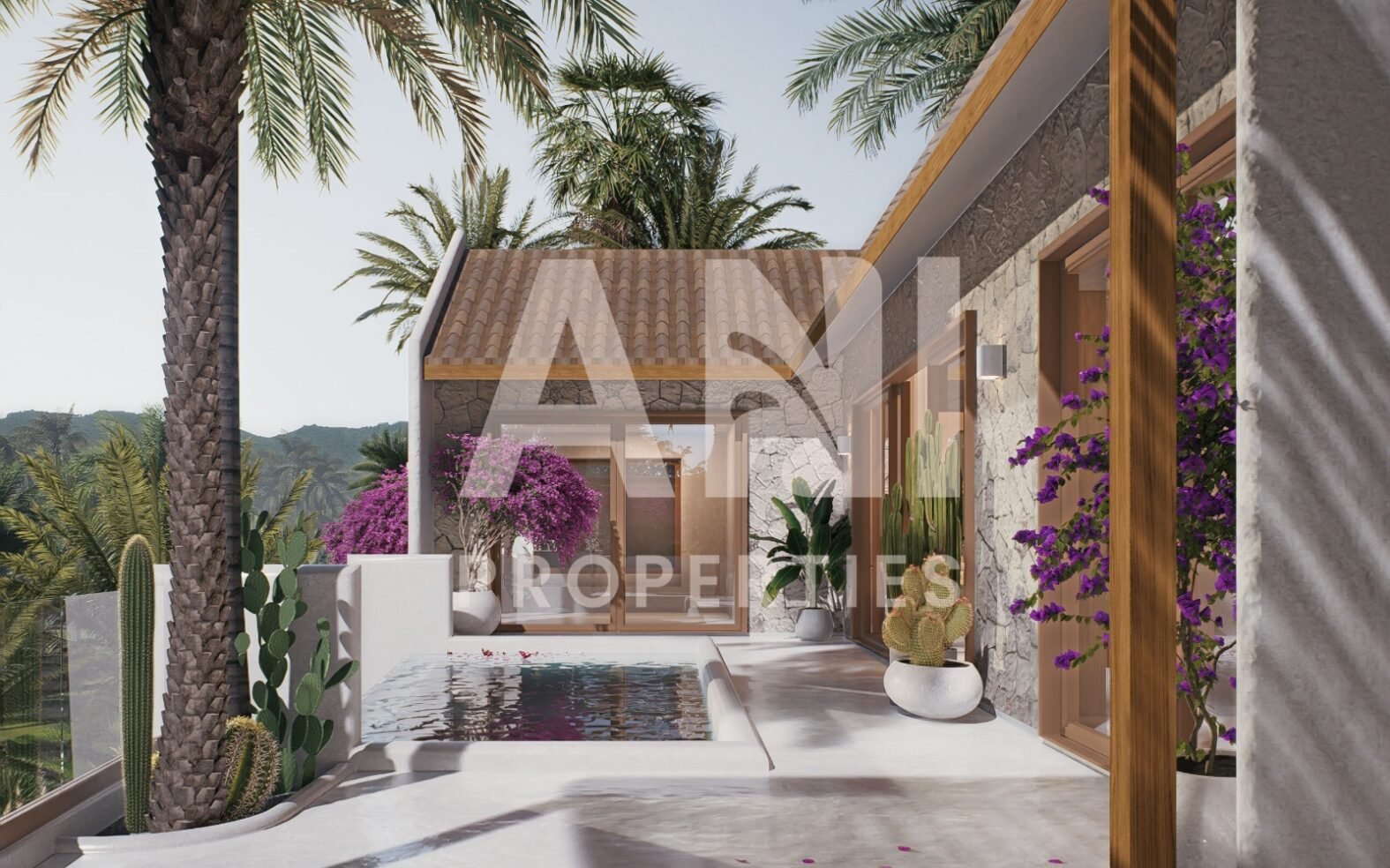 Scenic Modern Tropical Villa in Singapadu