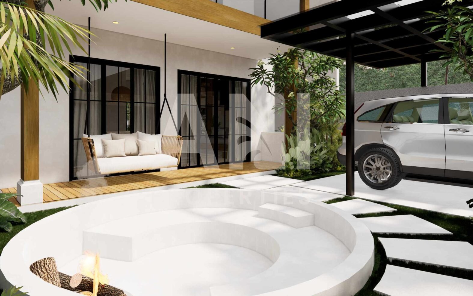 3-Floor Villa with Panoramic Rice Terrace Views