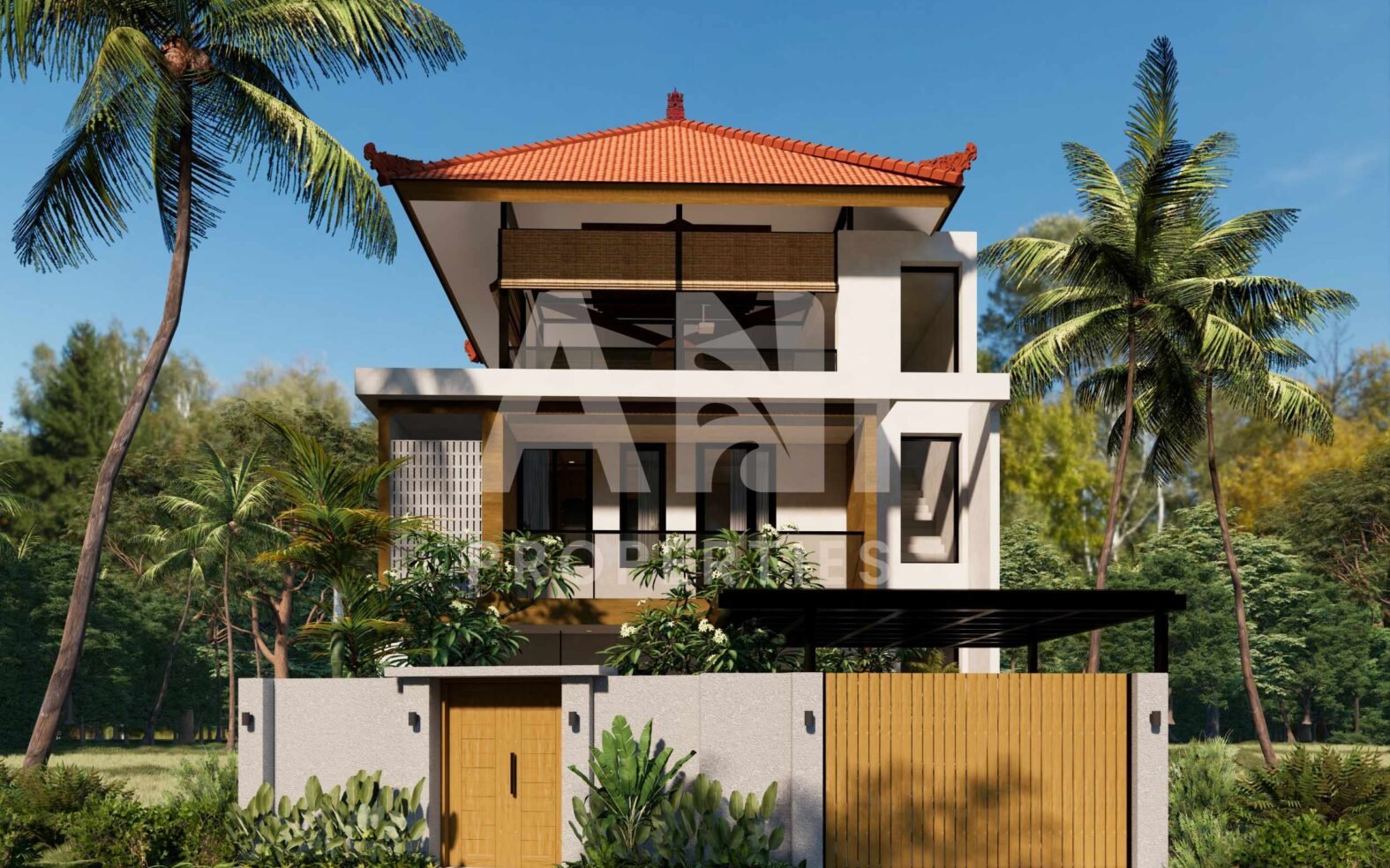 3-Floor Villa with Panoramic Rice Terrace Views