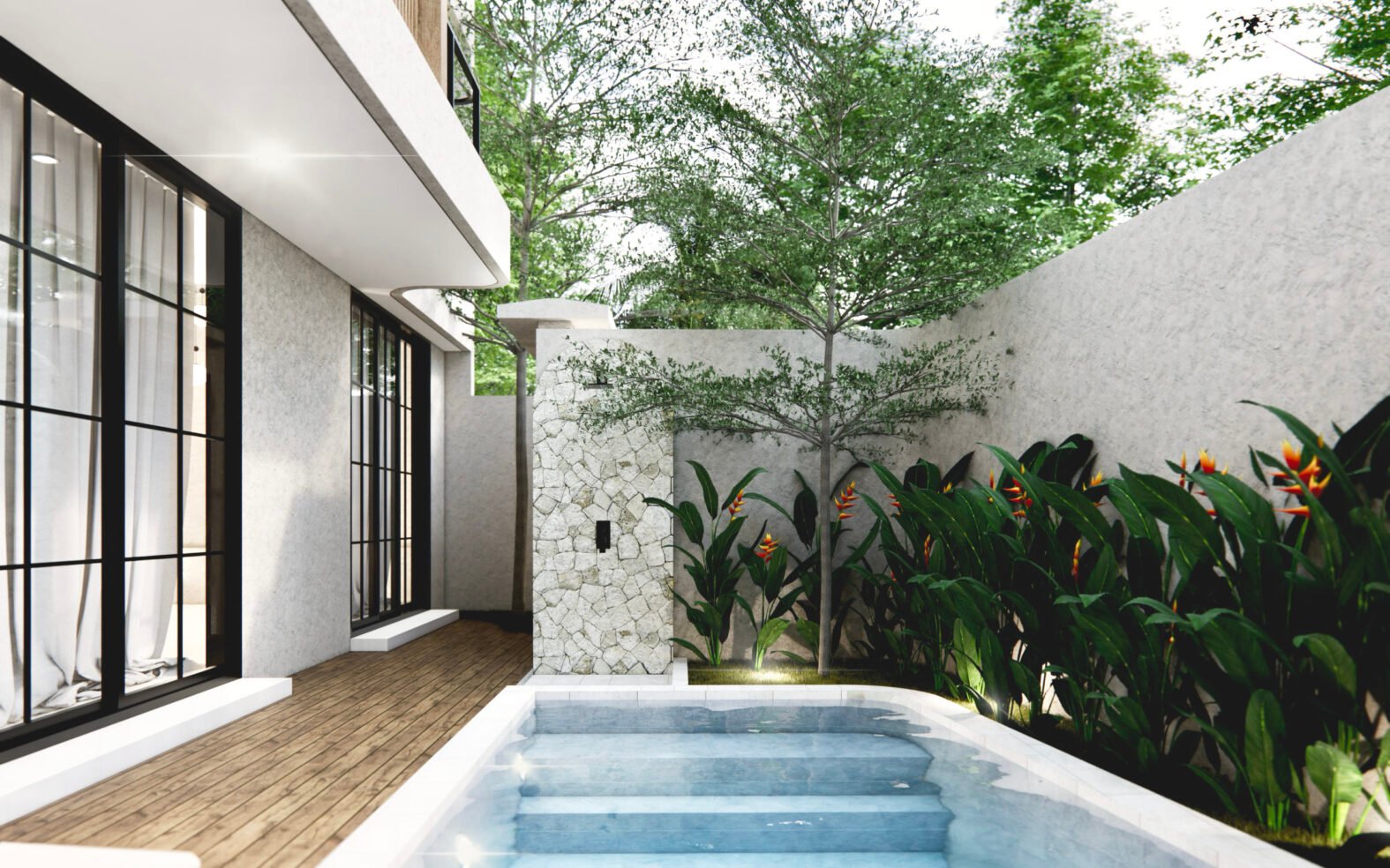 1 Bedroom Villa with Rooftop Ocean Views in Nunggalan