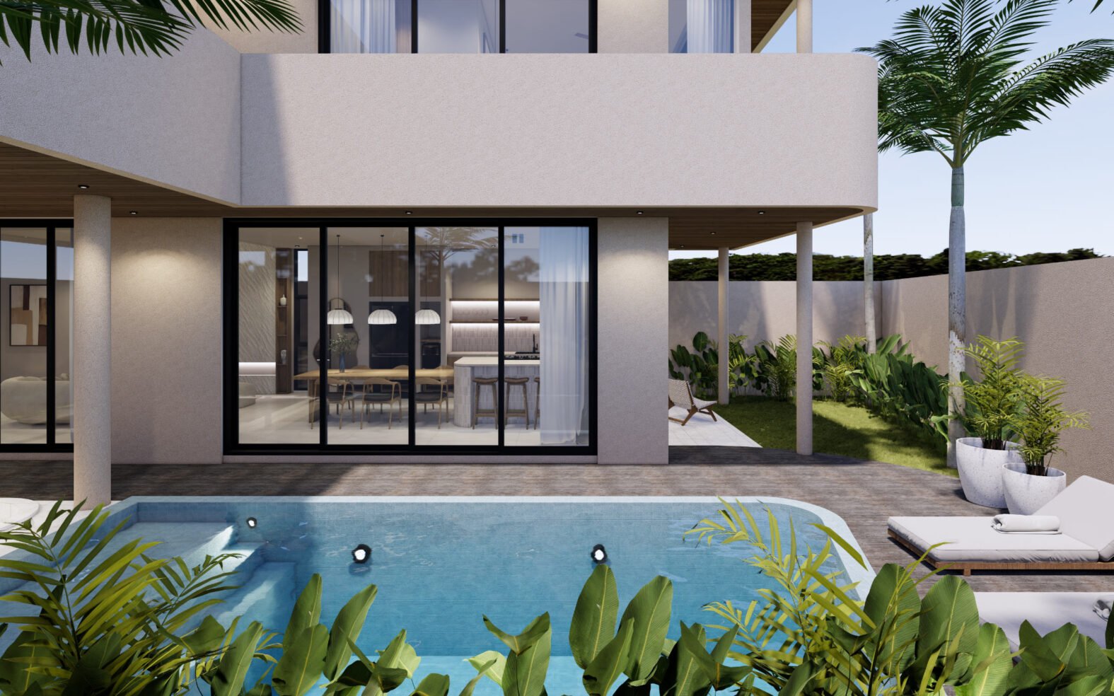 4 Bedroom Villa with Rooftop Ocean Views in Nunggalan