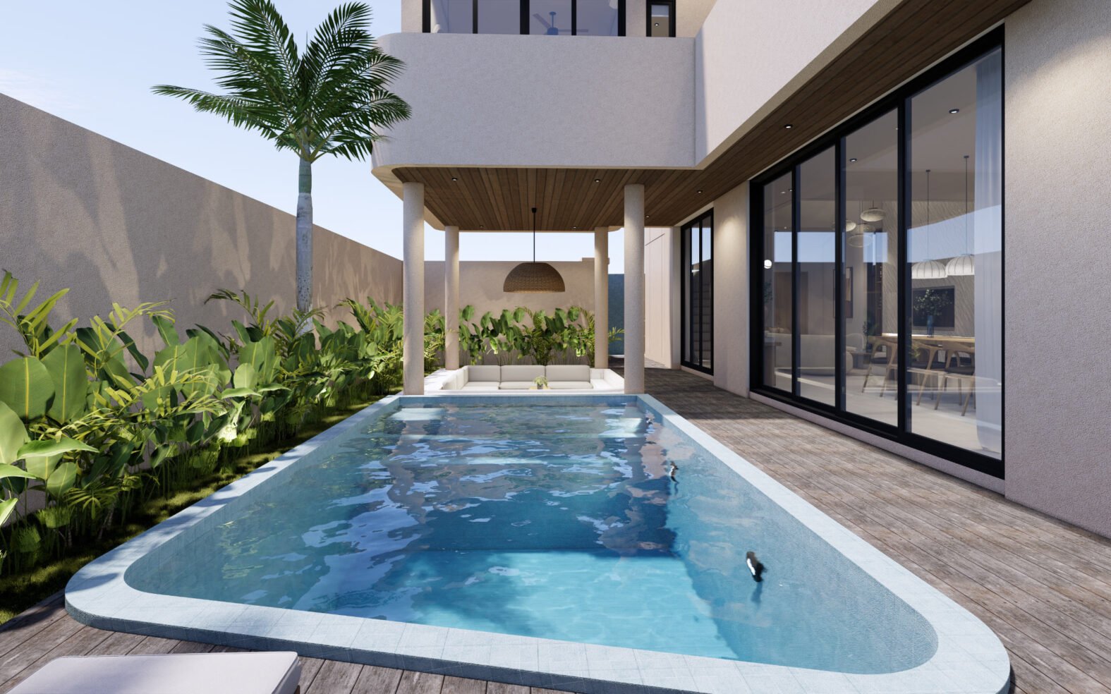 3 Bedroom Villa with Rooftop Ocean Views in Nunggalan