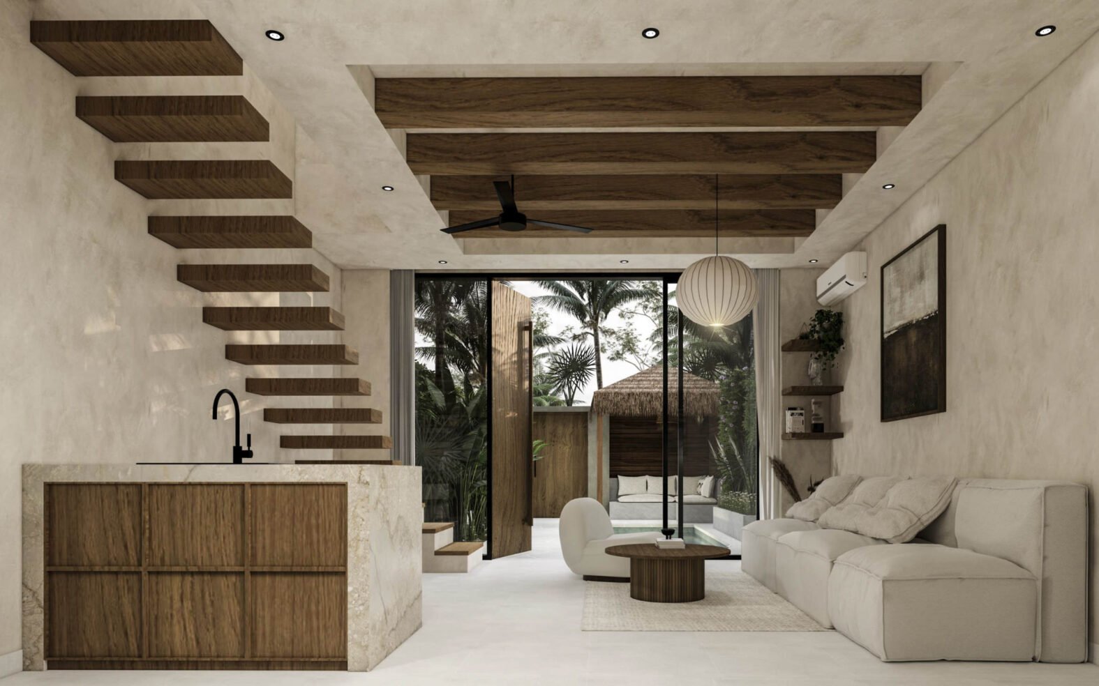 1 Bedroom Modern Tropical Villa in Bingin