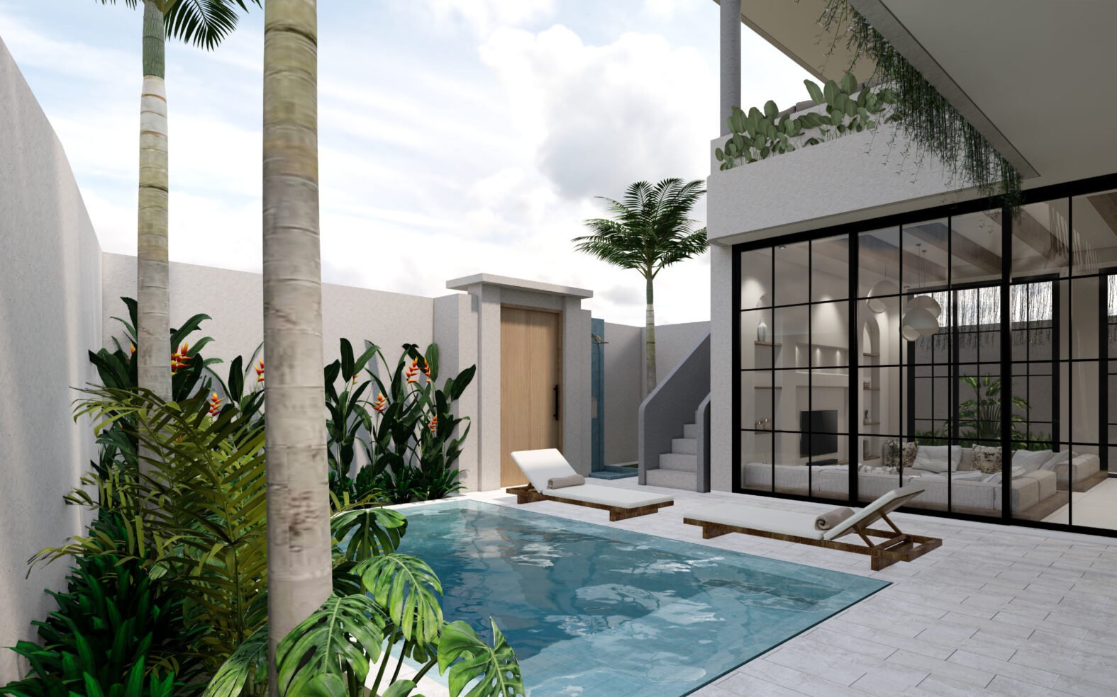 2 Bedroom Modern Tropical Villa in Bingin