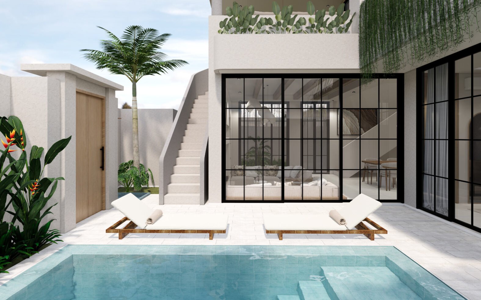 2 Bedroom Modern Tropical Villa in Bingin